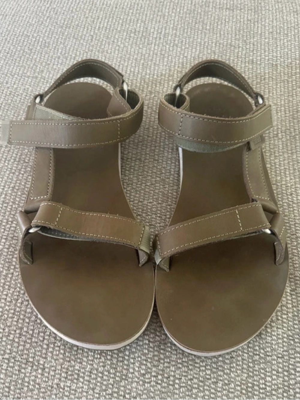 Teva Women's Olive Green Adjustable Strap Sandals